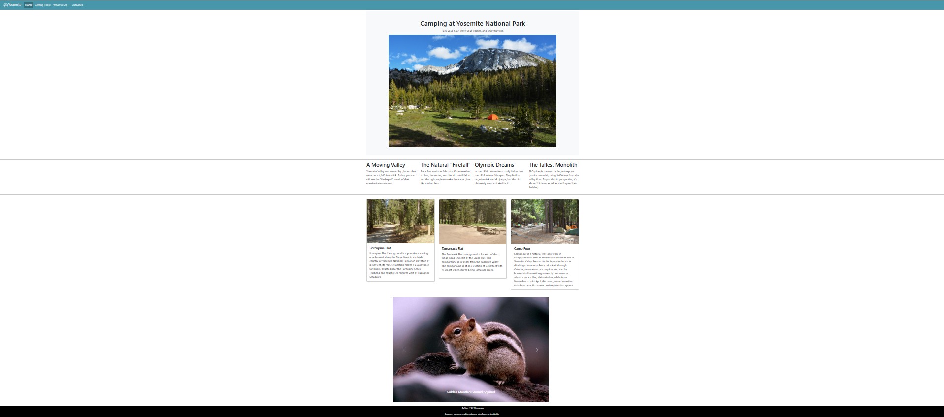 camping website image