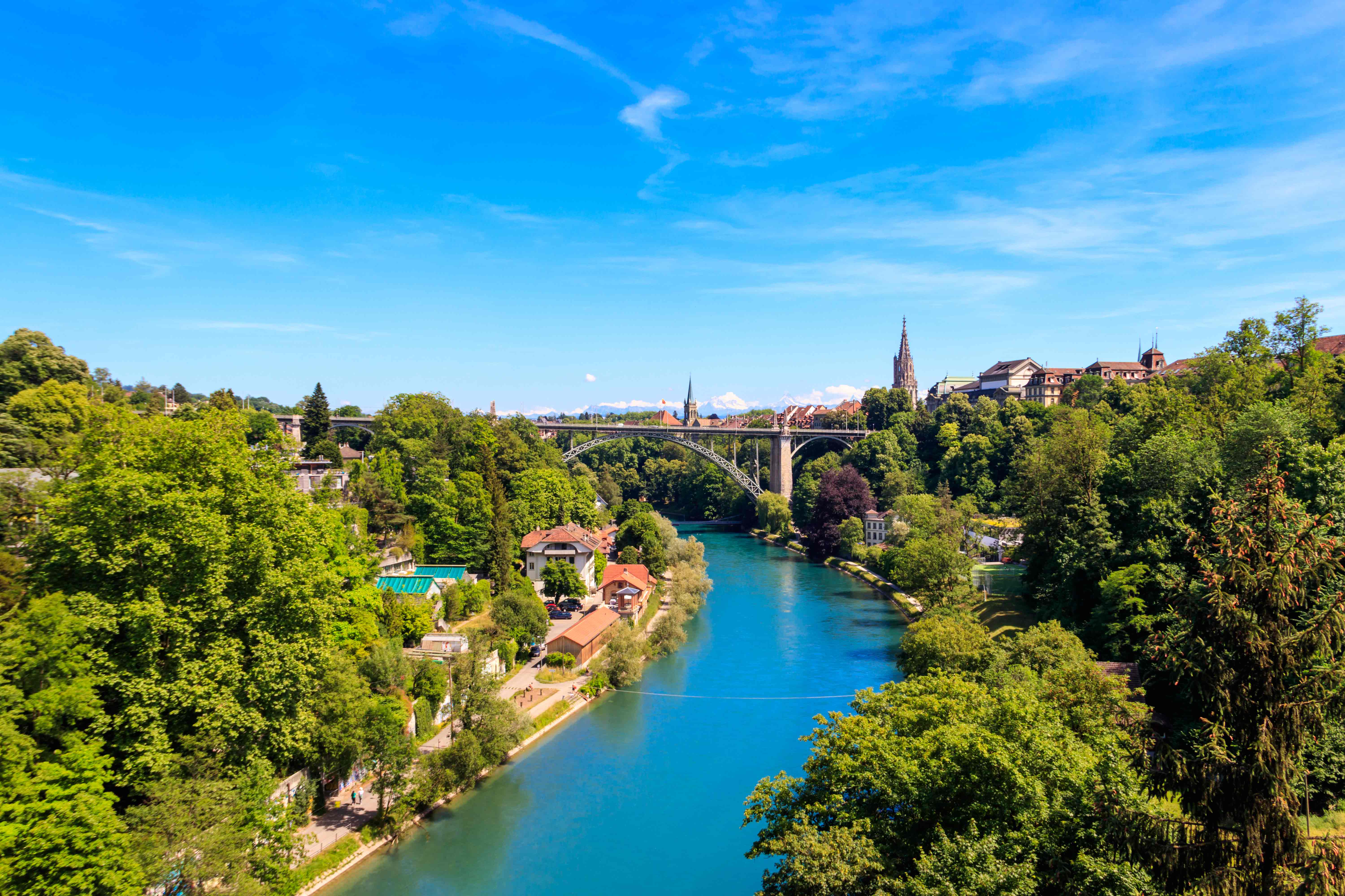 River in Bern Switzerland